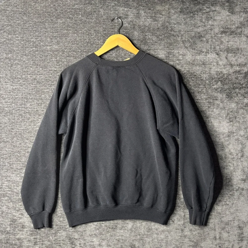 90s Vintage Hanes San Francisco Bay Watch Sweatshirt Black L Made in USA Raglan